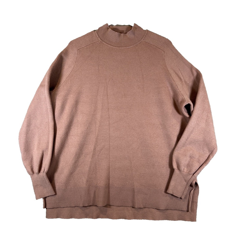 Maeve‎ Sweater ANTHROPOLOGIE Mock Neck Dusty Pink Size Small Super Soft